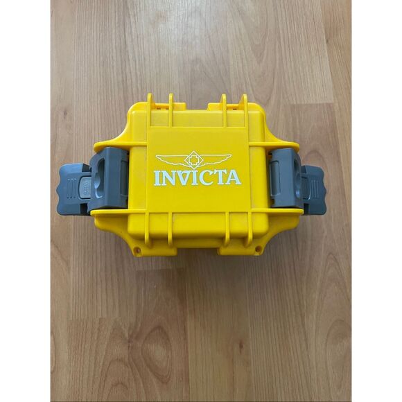 Invicta Yellow Classic Single Slot Watch Box Waterproof - Picture 10 of 10